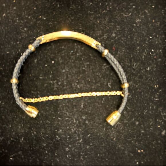 Tocara Lucinda Gold and Black Bracelet with Safety Chain Magnetic Clasp NWOT - Picture 5 of 5